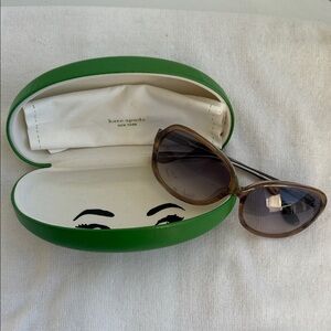 Kate Spade Brown Sunglasses with Green Case